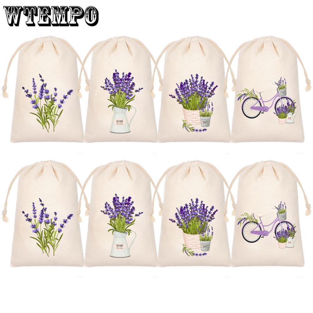 24pcs Drawstring Bags Gift Bags Canvas Bags Lavender Storage Drawstring Bags Jewelry Packaging Bags Drawstring Bags