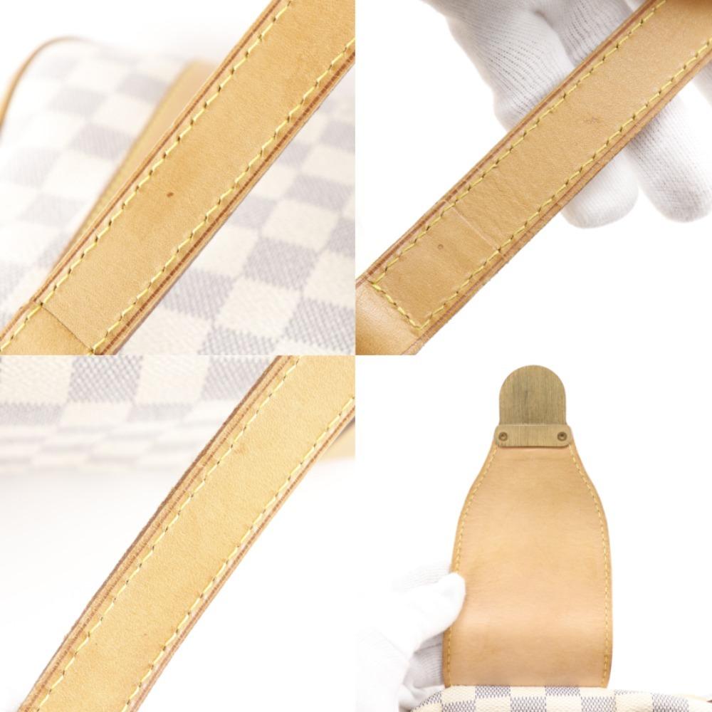 LOUIS VUITTON Stresa GM Tote Bag N42221 White Damier Azur Canvas Women Used
