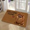 1Pcs Anti Fatigue Door Rugs, Cozy Puppy Print Waterproof Non-Slip Thick Cushioned Door Mat Heavy Duty Comfort Standing Mat for Door