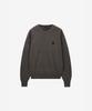 ZIOSONGZIO Semblance Whole Garment Crew Neck Knit Ash Brown Zi2Kt806Aw
