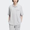 Adidas Verbiage Polo Shirt With Logo Detail Men Tops Light-Grey IP3980