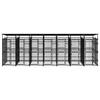 VidaXL Outdoor Kennel with Roof for Dogs Steel 12.9 M² Cage Enclosure 3097952