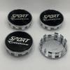 4 pezzi/set 54mm coprimozzo per cerchi auto coprimozzo coprimozzo in plastica ABS argento nero coprimozzo antipolvere accessori per auto
