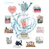 50PCS Diary Stickers for Reading Book Scrapbook DIY Notebook Journal Aesthetic School Stationery Supplies for Students
