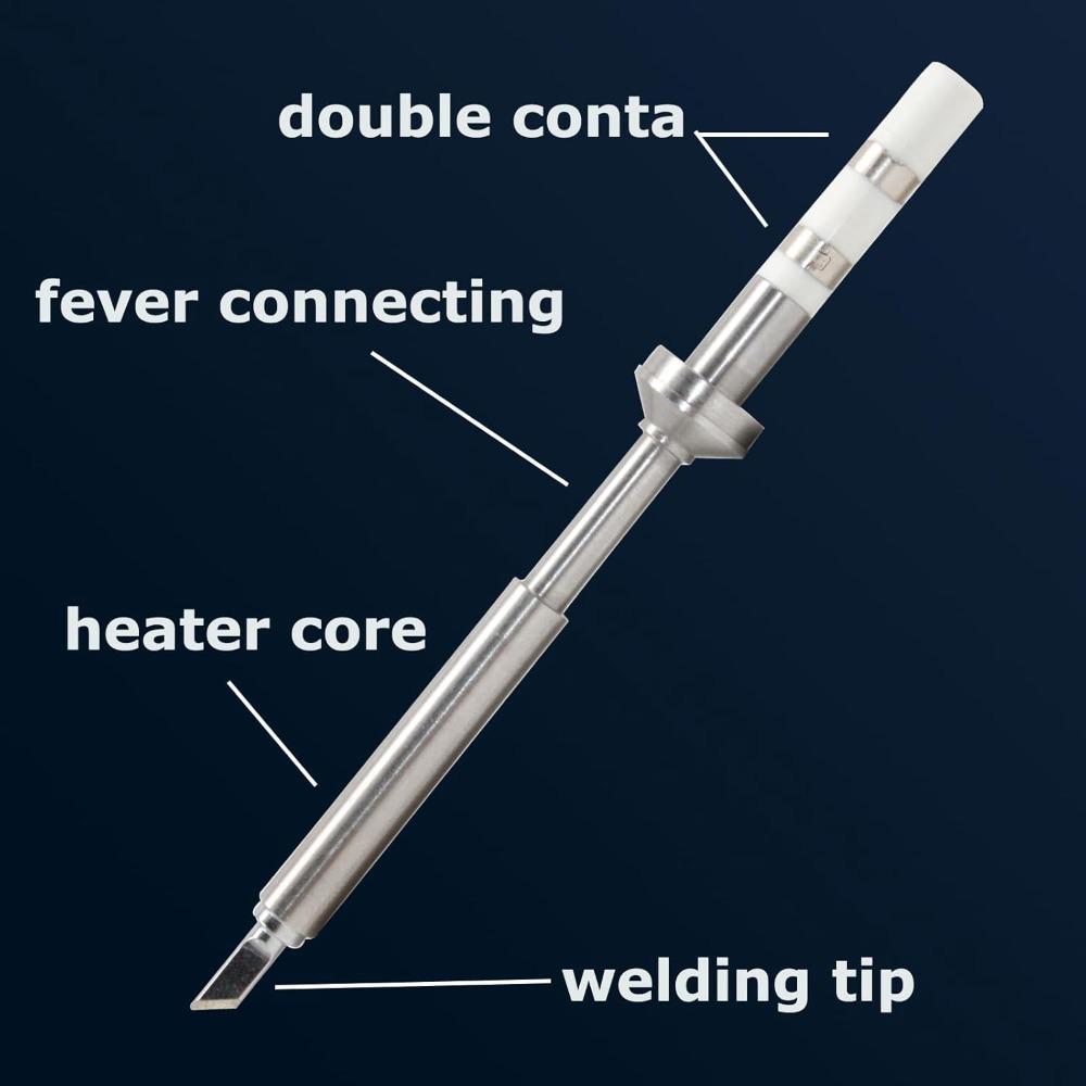 TS100/TS101/T85 Soldering Iron Tips Set: K/KU/I/D24/ILS/B2/BC2/BC3/C4/C1/JL02 Models for Pinecil, Fast Heating & Easy Install