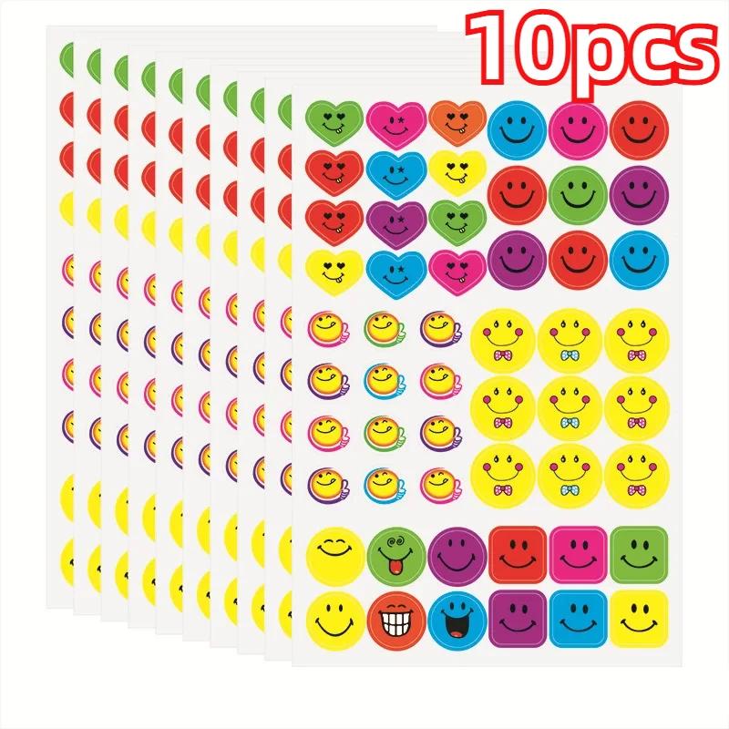 10pcs Star Reward Sticker DIY Self-adhesive Decoration Accessories Scrapbook Stickers For Journaling Children Gift DIY Arts Craf