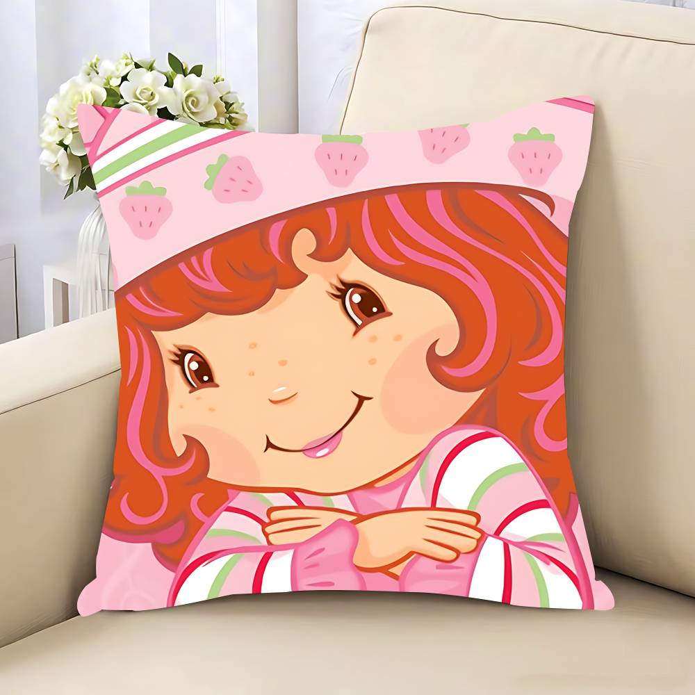 Strawberry S-ShortcakeS Pillow Case Removable Washable Cushion Cover – All-Season Soft Linen