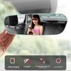 Adjustable Wide Angle Convex Rearview Mirror Auxiliary Rearview Mirror  Newborn Supervision