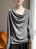 Women's Off-Shoulder Knit Sweater: Flattering, Soft, and Versatile for Autumn and Winter.
