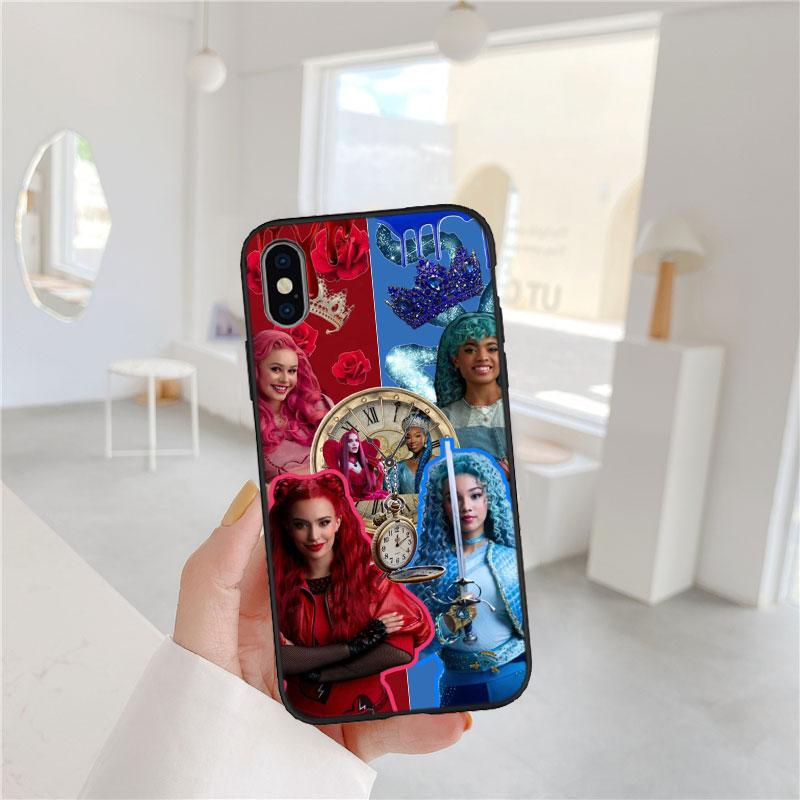 CJ33 Descendants Soft Shell Phone Case for iPhone 16 15 14 13 12 Pro Max Plus Mini