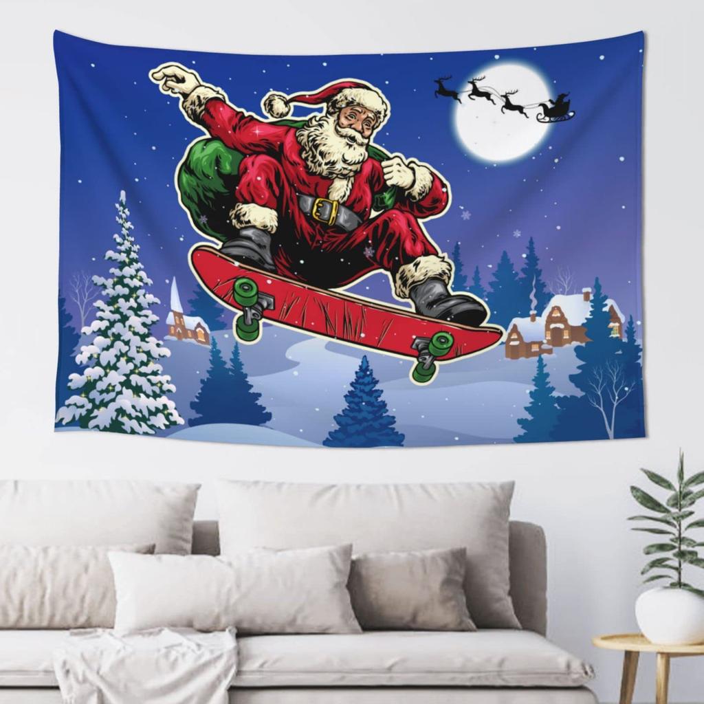 Christmas Tree Winter Santa Claus Wall Hanging Tapestry Christmas Wall Hanging Tree Wall Hanging Gorgeous Christmas Tree Fireplace Gifts