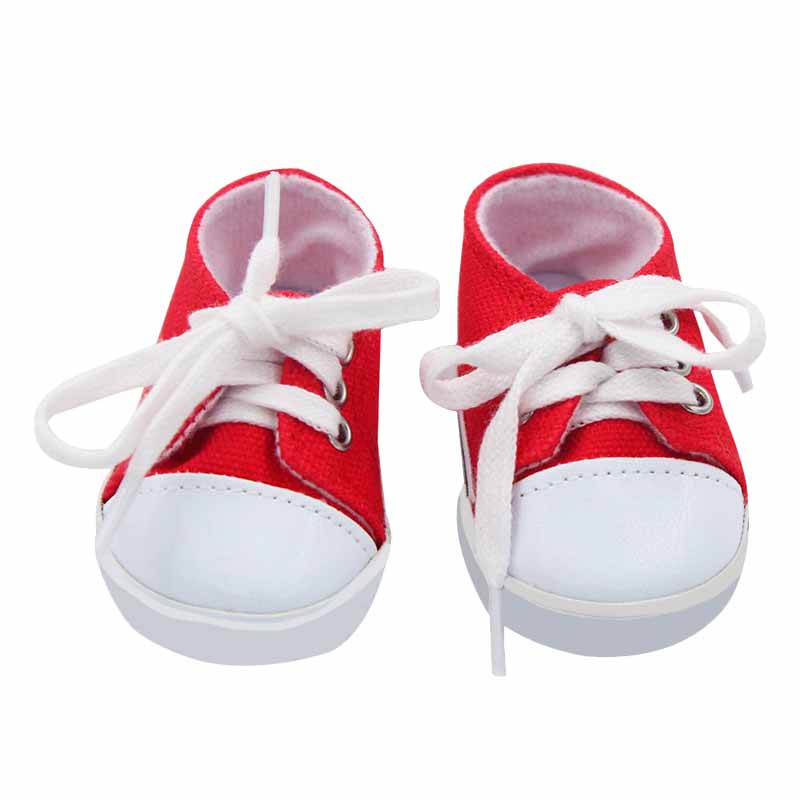 7 cm Puppenschuhe Kleidung Handgefertigte Stiefel für Amerikanisches 18 Zoll Mädchen & 43 cm Neugeborenes Baby, OG Puppenzubehör Schuhe Geschenk Festival Spielzeug