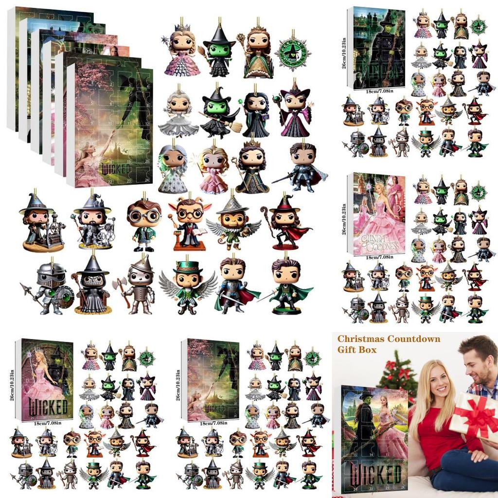 Wicked Christmas Decor With Acrylic 24 Figures For Holiday Gifting