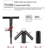 Taburete Plegable Portátil para Exteriores para Viajes y Hacer Cola - Silla Telescópica y Compacta