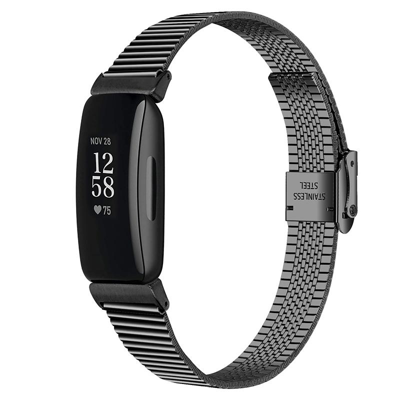

Stainless Steel Replacement Watch Band Wrist Strap for Fitbit Inspire 2 Black