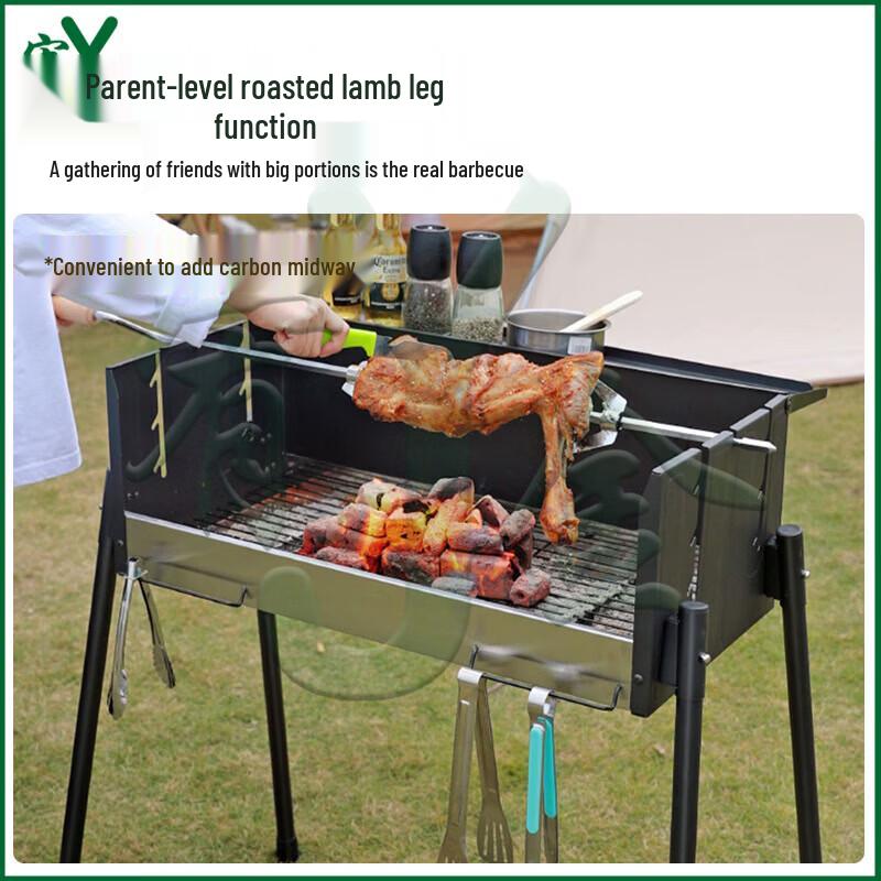 Upgraded Portable Outdoor Charcoal BBQ Grill