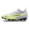 Nike Phantom DF AG Erba Artificiale Pelle Sintetica Comode Versatili Sportive Basse Scarpe da Calcio per Bambini Scarpe da Calcio per Bambini Grigio-Verde DV3069-705