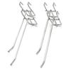10Pcs 5-25Cm Screen Hooks Supermarket Stainless Steel Grid Hooks 3.2Mm Thickness Wire Mesh Hanging Hooks For Screen Grid