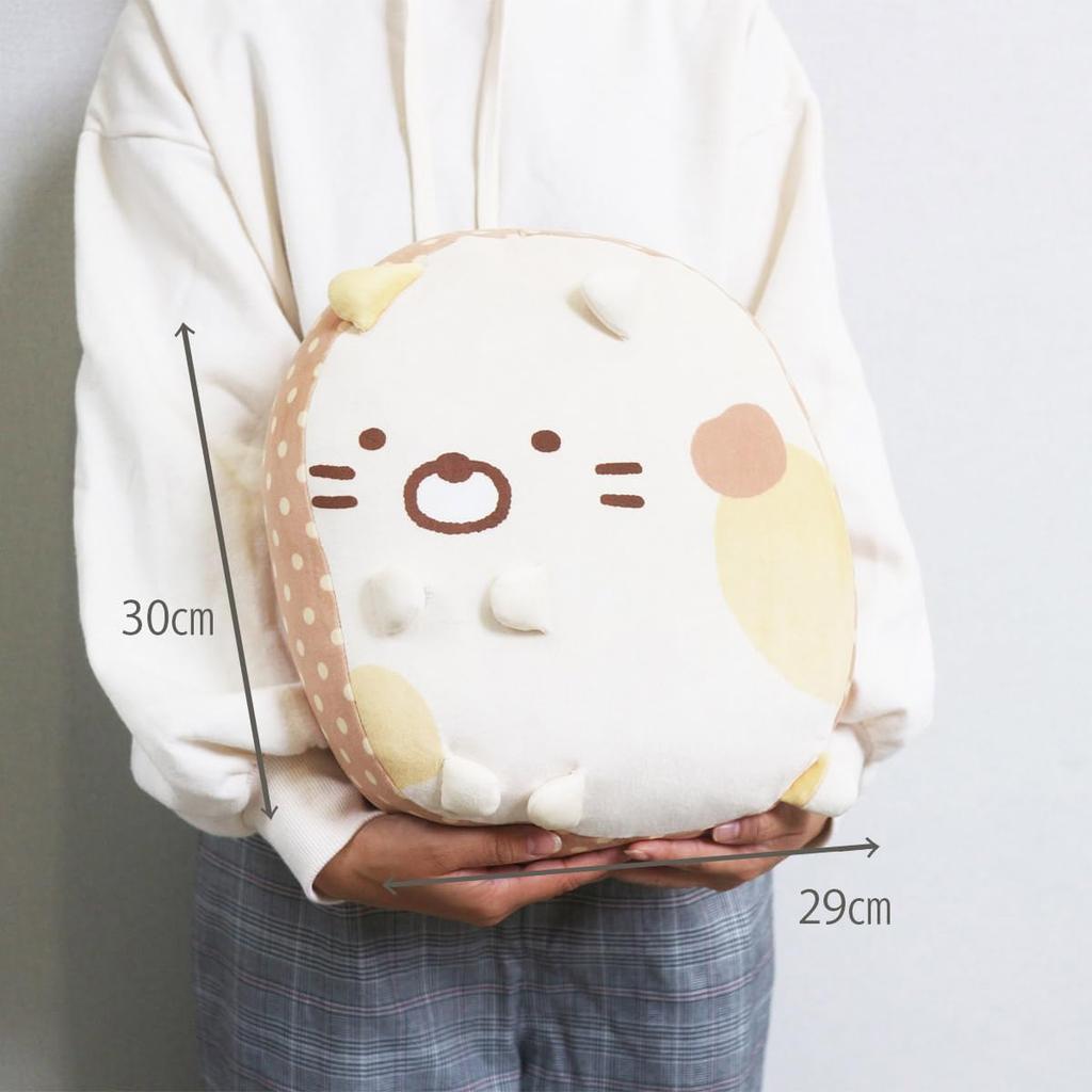 Marushin Sumikkogurashi Mochi Mochi Soft and Character Birthday 6575010900 Cushion, Marshmallow, Smooth, Cushion, Cat, Gift, Gift,
