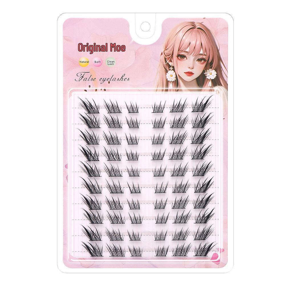 Original Charm Daji 8-10mm Glue-Free Natural False Eyelashes - Fox Style Outer Corner Clusters