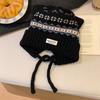 Fair Island wind hat sweet and cute cat ears knitted ear hat women's winter thickened and velvet warm Lei Feng hat