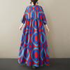 DIMANAF Plus Size New 2025 Women Summer Dress Basic Casual Long Fashion Loose Vintage Beach Dress