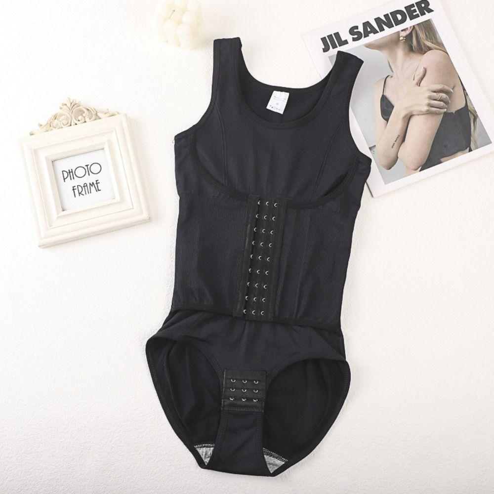 High Compression Womens' Waist Trainer Multi-rows Hook Postpartum Slimming Sheath  Shapewear