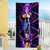 Fantasy Warrior Trio Beach Towel Super Soft Microfiber Quickdry Fabric Comfortable Lightweight Suitable for Swimming, Gym, Camping, Yoga Vacation