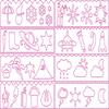 Weather-Themed 8-Piece DIY Painting Stencil Set: Washable & Reusable