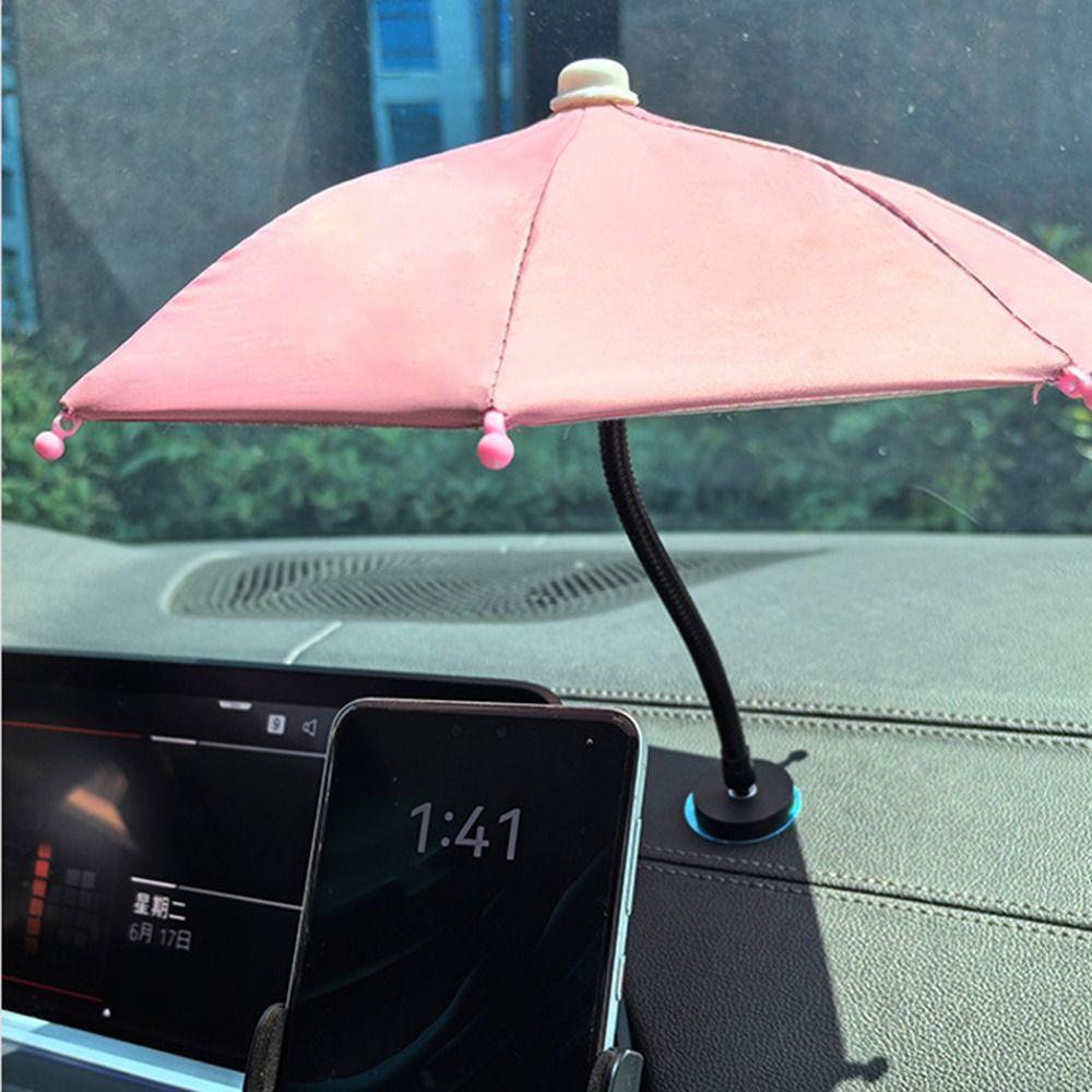360° Rotation Car Mobile Phone Sunshade Bending Design Auto Phone Umbrella Cover Car Mobile Use