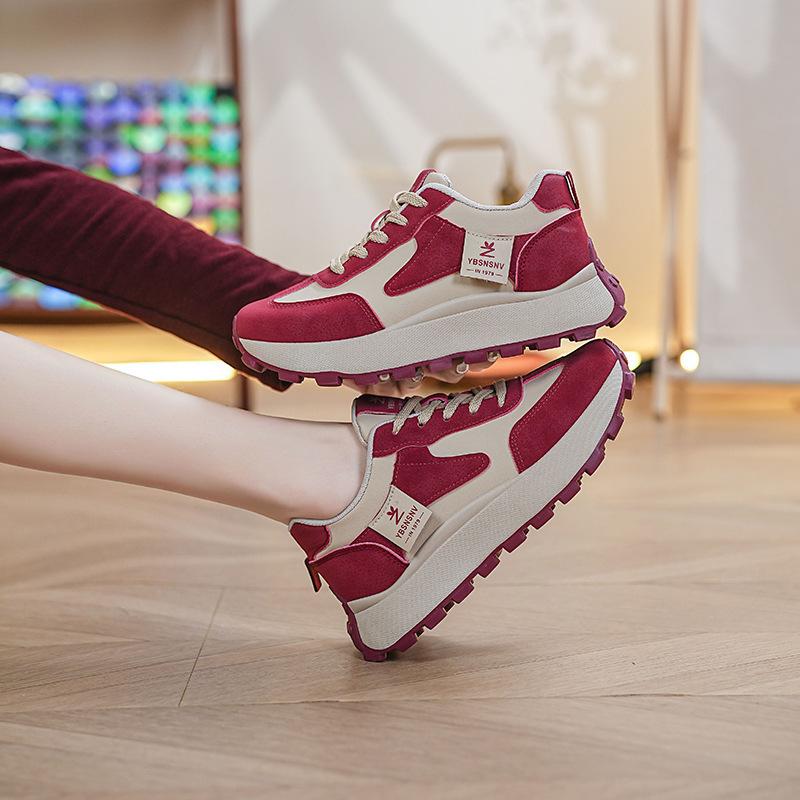 Forrest Gump shoes women's new breathable little white shoes 2025 autumn wear-resistant casual heightening Korean version of board shoes sports