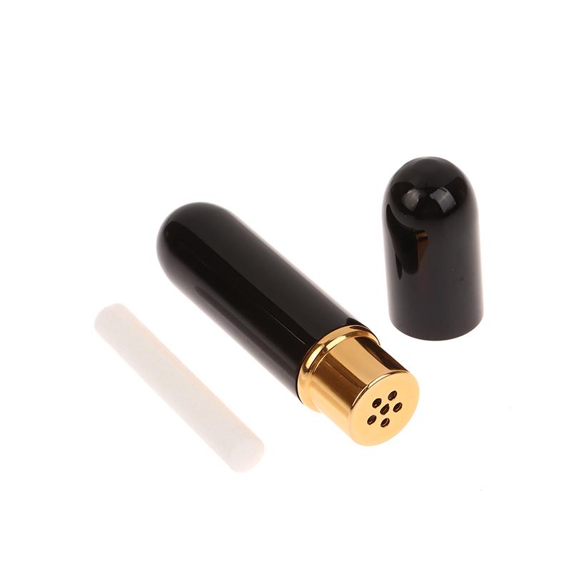 1Pcs Nasal Inhalers For Essential Oils Aromatherapy Blank Aluminum Tubes 5Ml Refillable Bottles With Replacement Wicks