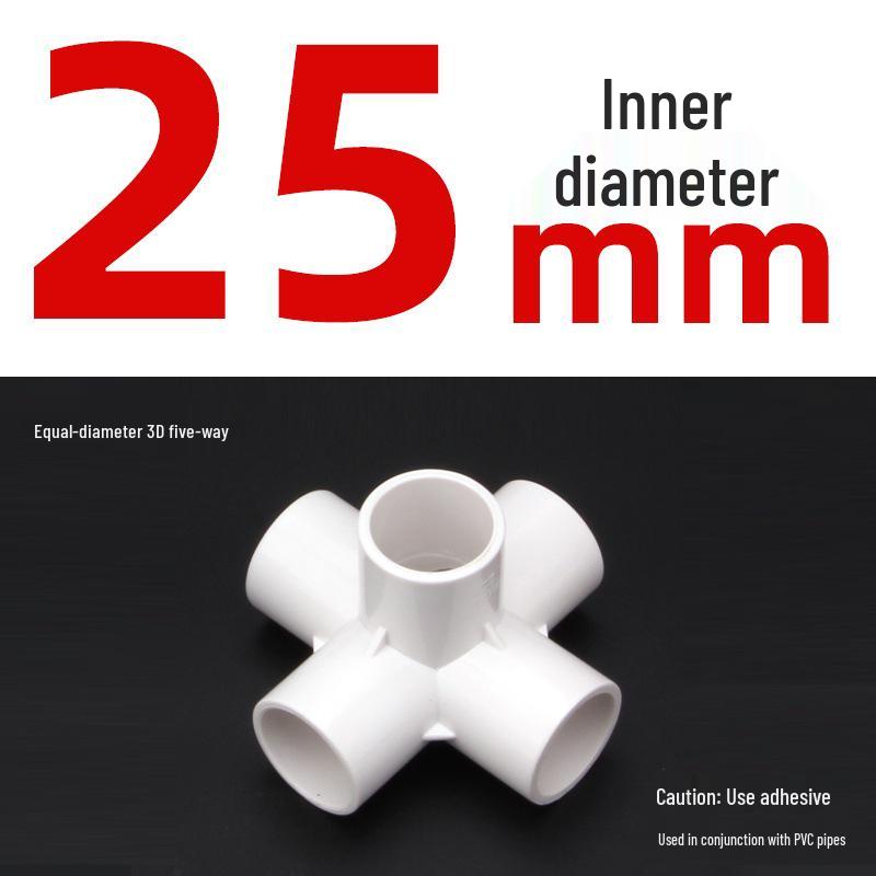 PVC 3-Way Elbow Water Pipe Fittings (20/25/32) - Drainage & Supply Plastic Adapter