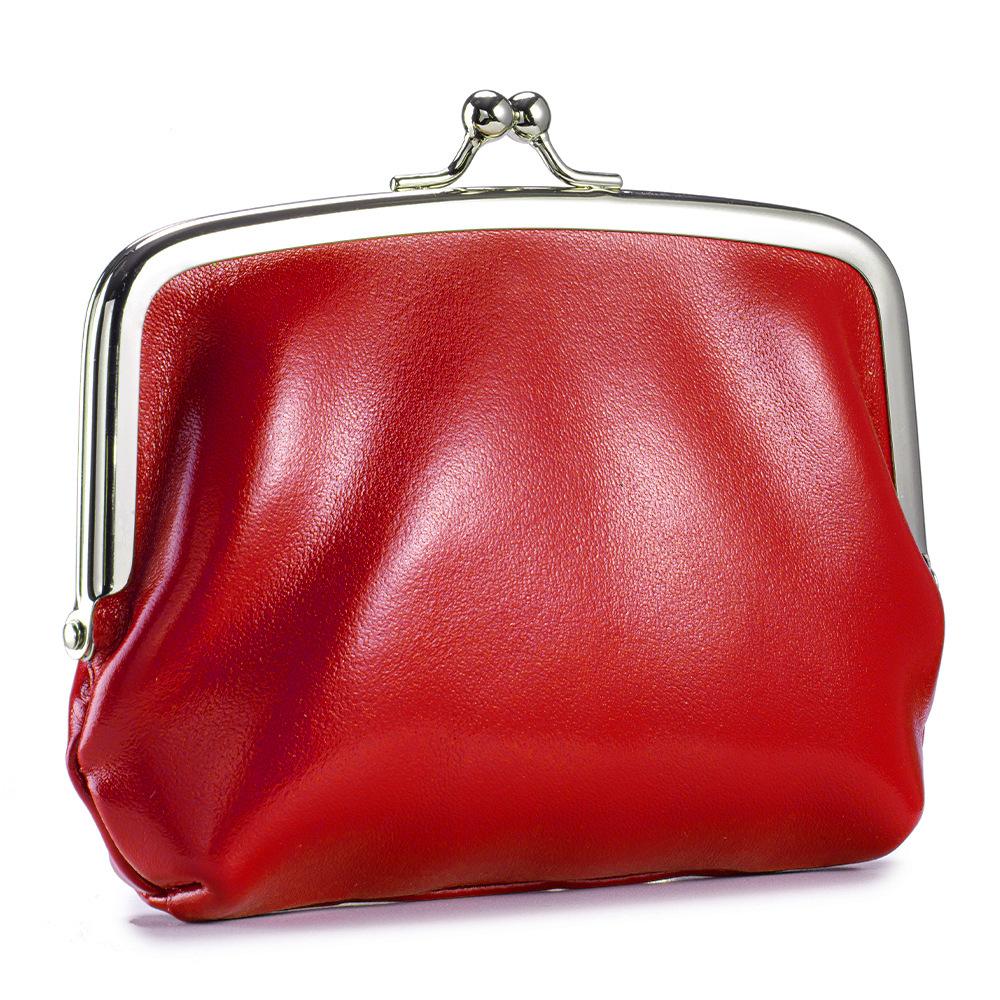 

Первый слой растительного дубления масляно-вощеная коровья кожа ретро кошелек для мелочи женский высококачественный универсальный двойной зажим сумка для хранения с зажимом-клипсой