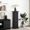 VidaXL Pedestal with Storage Black 31x30x90 Cm Engineered Wood, Display Case, Display Stand, Presentation Shelf, Stand 854608