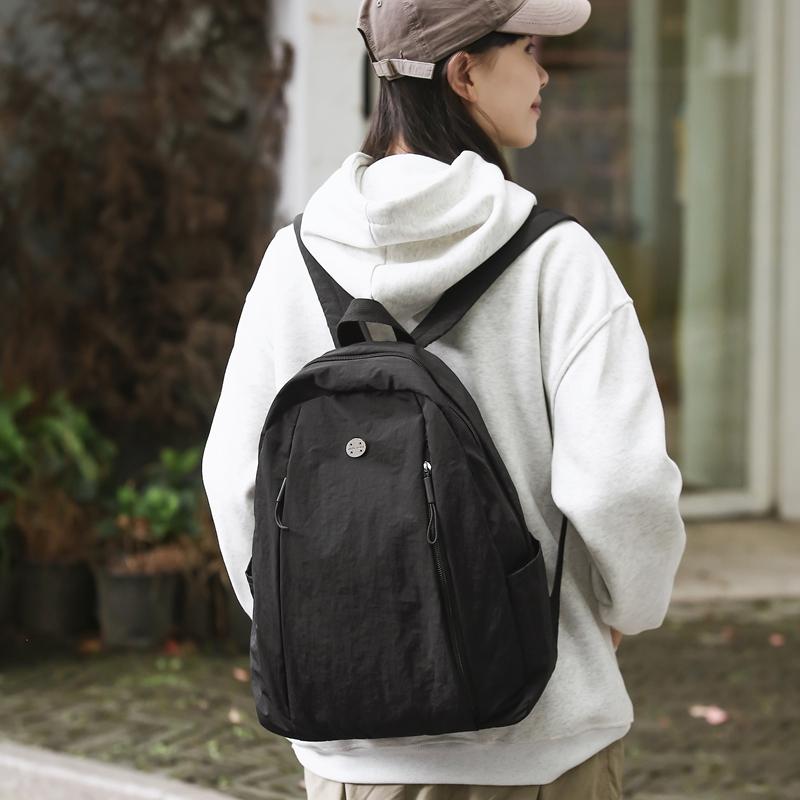 Sac à dos pour femme, sac à dos de sport pour homme, sac d'école de couleur unie pour étudiant