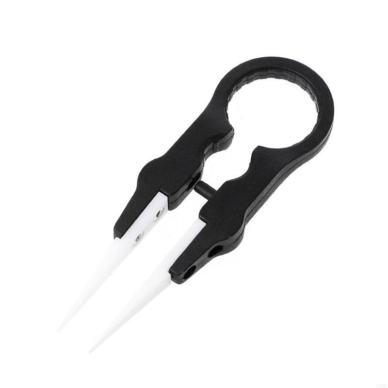 Insulation Pointed Head Tweezers High Temperature Industrial Ceramic Tweezers for Sharp Point чёрный