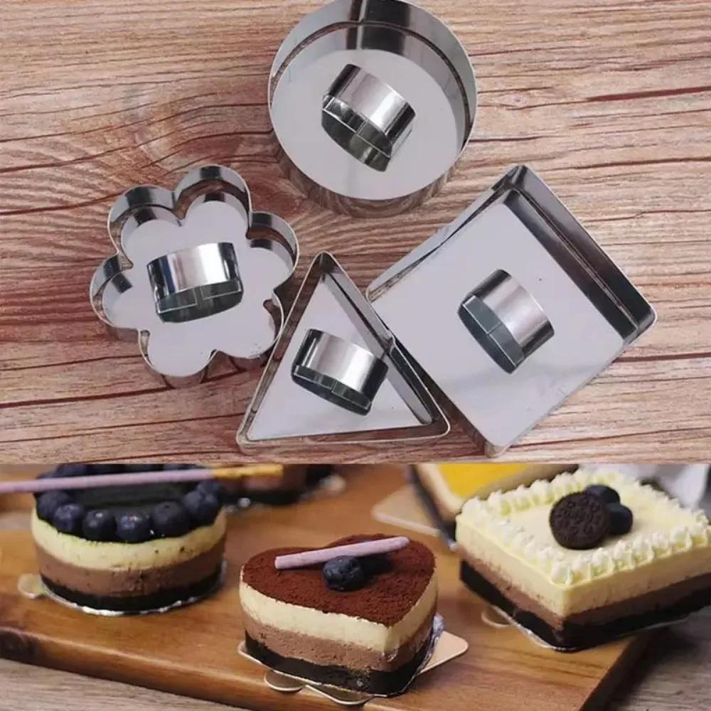 Neue Form für Salat Backform Diy Backformen Werkzeuge Cupcake Form Salat Dessert Sterben Mousse Ring Kuchen Käse Werkzeug Edelstahl