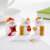Cute Money Cat Ornaments Good Luck Fengshui Micro Landscape Home Office Desktop Decoration Miniatures Kitten Resin Crafts Gift