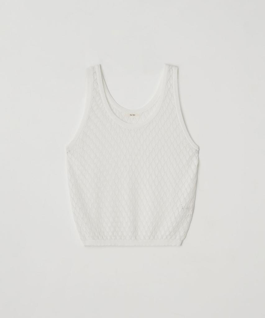 THERYE Net Sleeveless Knit(Ivory)