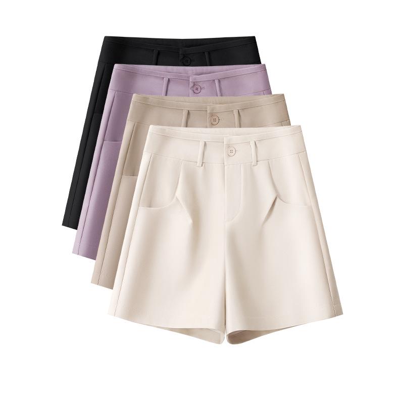 Women's A-line High Waist Wide Leg Summer Shorts