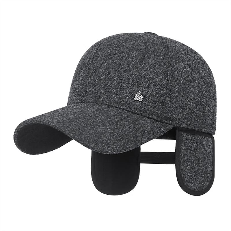 Men's Winter Warm Fleece Earflap Baseball Cap