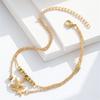 Cute Stars Starfish Pendant Anklets For Women Gold Color Double Layer Foot Chain Ankle Bracelet Beach Jewelry Summer Accessories