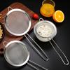 Stainless Steel Colander Soy Milk Filter Noodle Scoop Flour Sieve Kitchen Oil Soy Milk Filter Baking Tool Filter Sieve Oil Leak Spoon Net Colander