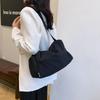 Fashion Solid Color Large Capacity Small Square Bag 2025 Autumn New Sports Simple Leisure Commuter Shoulder Messenger Bag