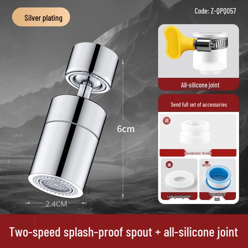 Universal Rotating Anti-Splash Kitchen Faucet Extender
