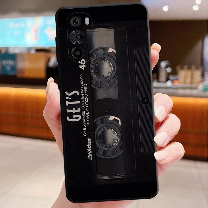 Retro Cassette Tape Phone Case For Motorola Edge 60 50 40 Pro 60 50 40 30 Ultra Neo Fusion Moto G Play G Stylus G Carcasas