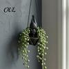 Artistic Hanging Plant Container Bat Shaped Planter, Gothic Pot for Indoor Outdoor Garden Dark Aesthetic Home Decor Accessories Wall Decor,