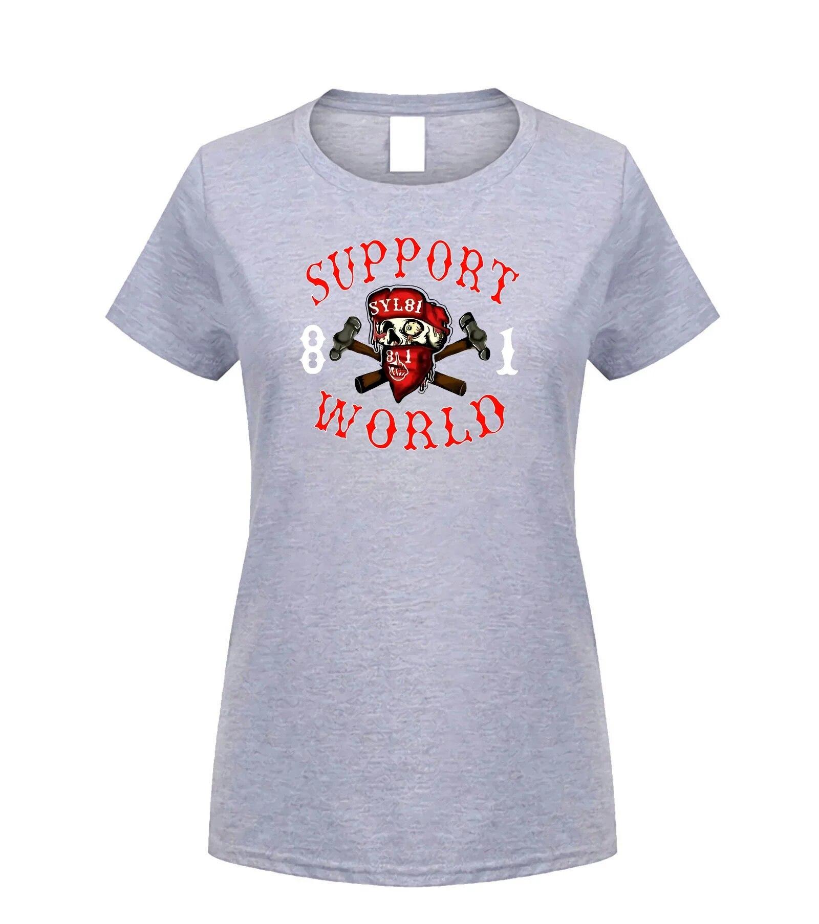 

Футболка Support 81 World Hells Angels, унисекс, рубашка из 100% хлопка, верхняя распродажа, N02 L