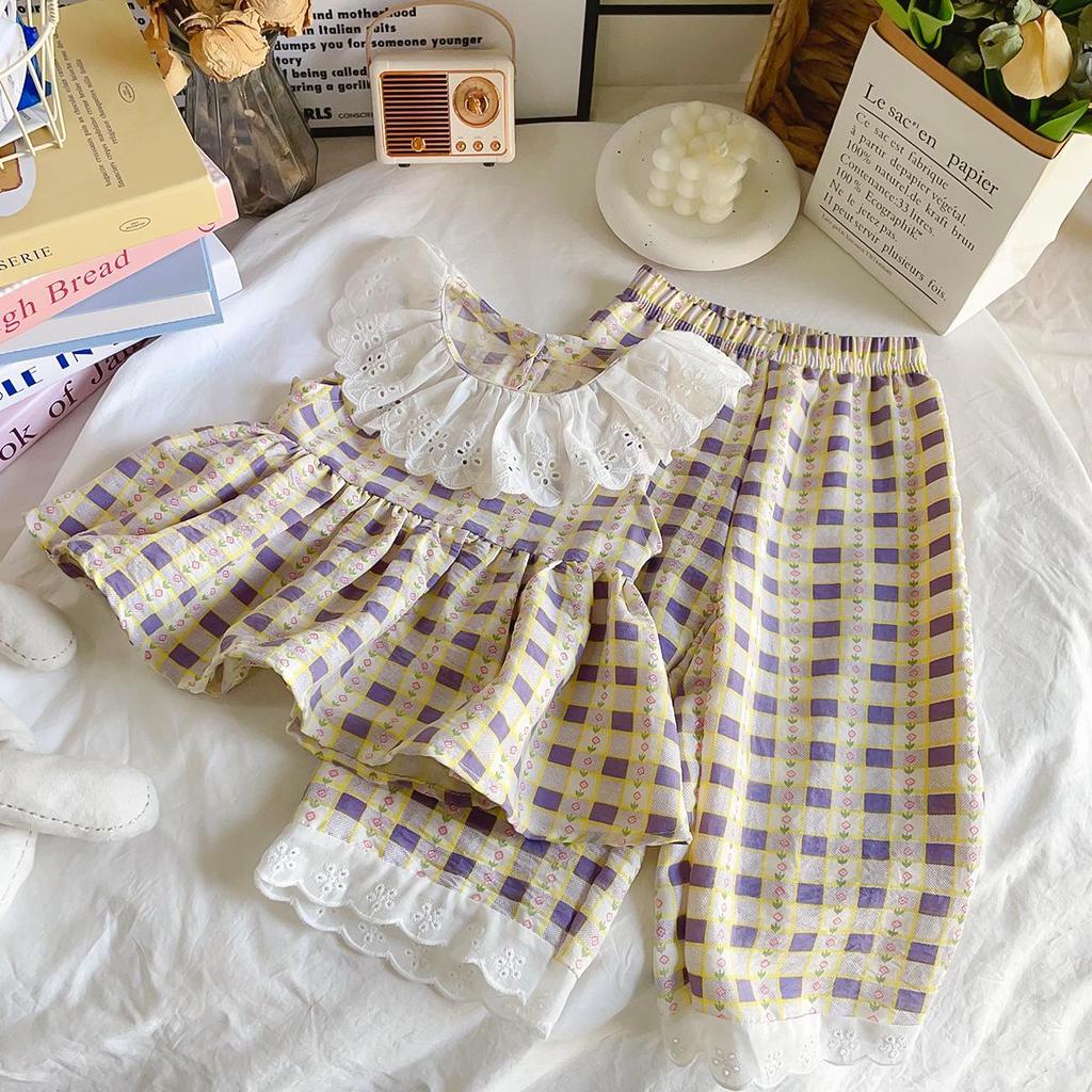New Girls' Cartoon Sleeveless Summer Skirt Set – Cute & Breathable Two-Piece Outfit